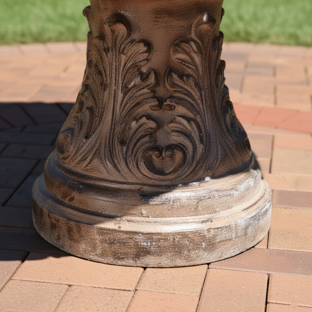 Classic 4-Tier Pineapple Finial Fountain - Elegant Water Feature