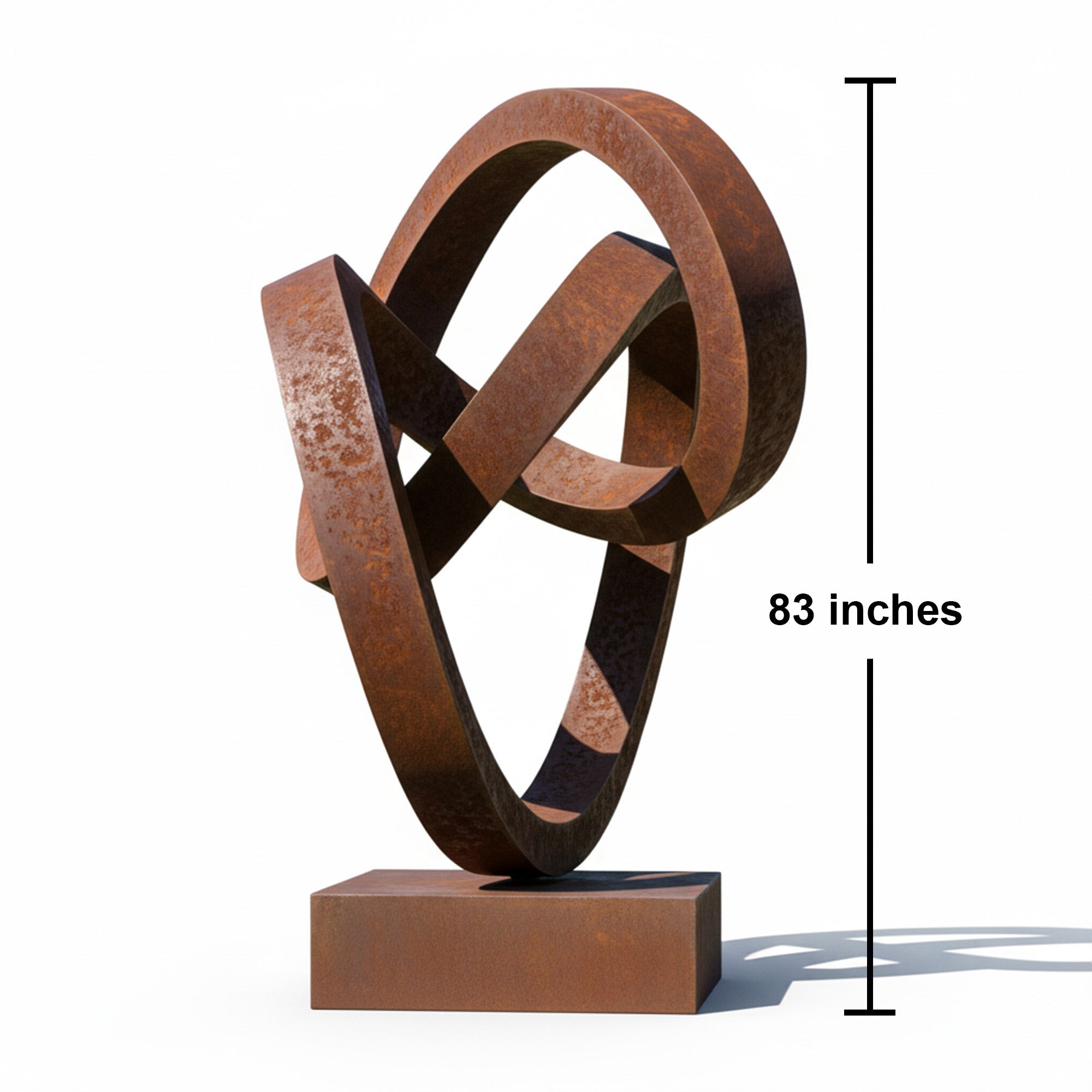 Modern Abstract Infinite Loop Sculpture - Large Garden Focal Point