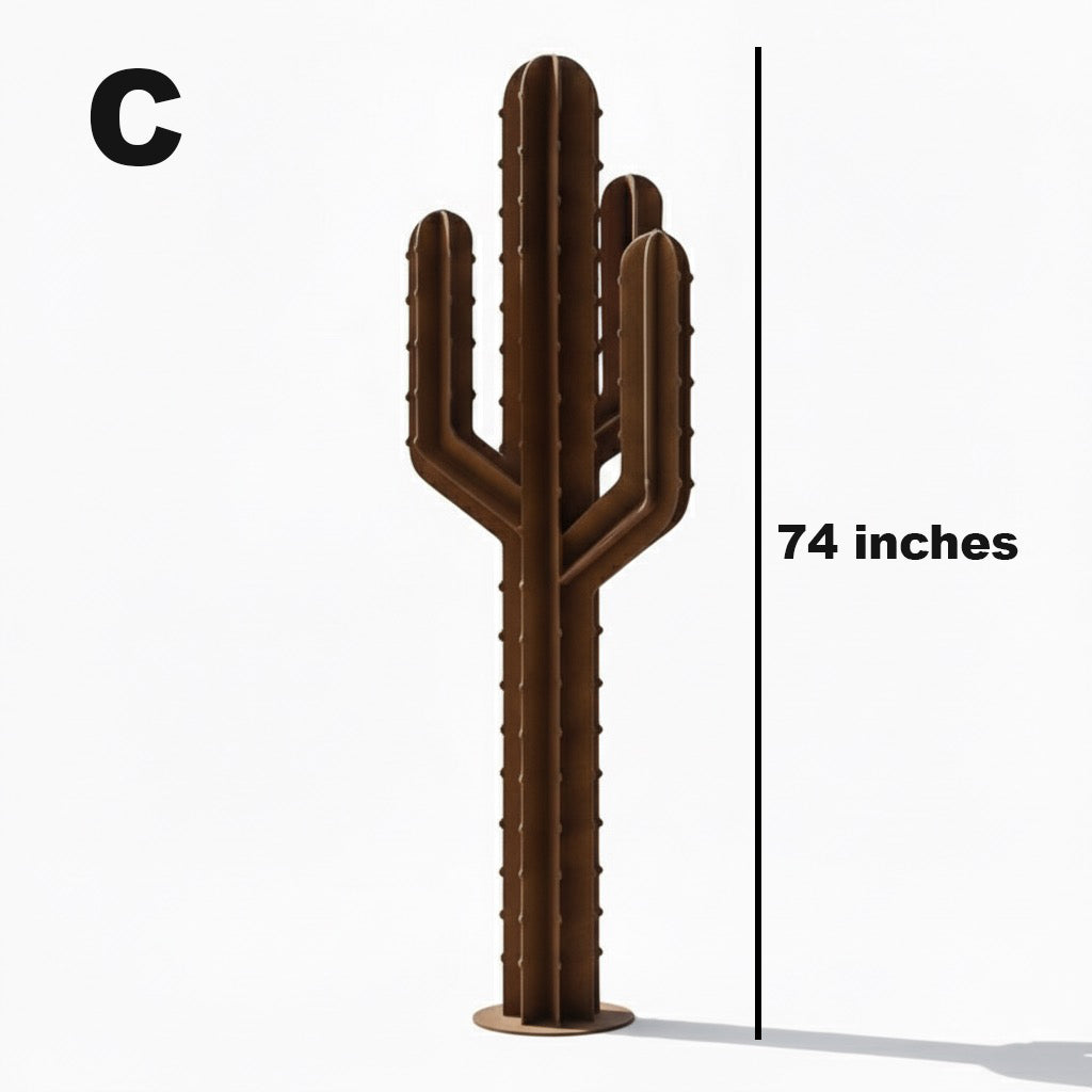 Modern Industrial Saguaro Cactus Sculpture - Desert Inspired Art
